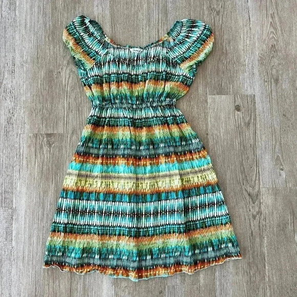 Womens Speechless Multicolor Print Dress - M - Picture 1 of 4